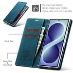 CASEME til Samsung Galaxy Z Fold8 Ultra Pung Etui, 013-serien PU Læder Telefoncover Stativ