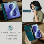CASEME til Samsung Galaxy Z Fold8 Ultra Pung Etui, 013-serien PU Læder Telefoncover Stativ