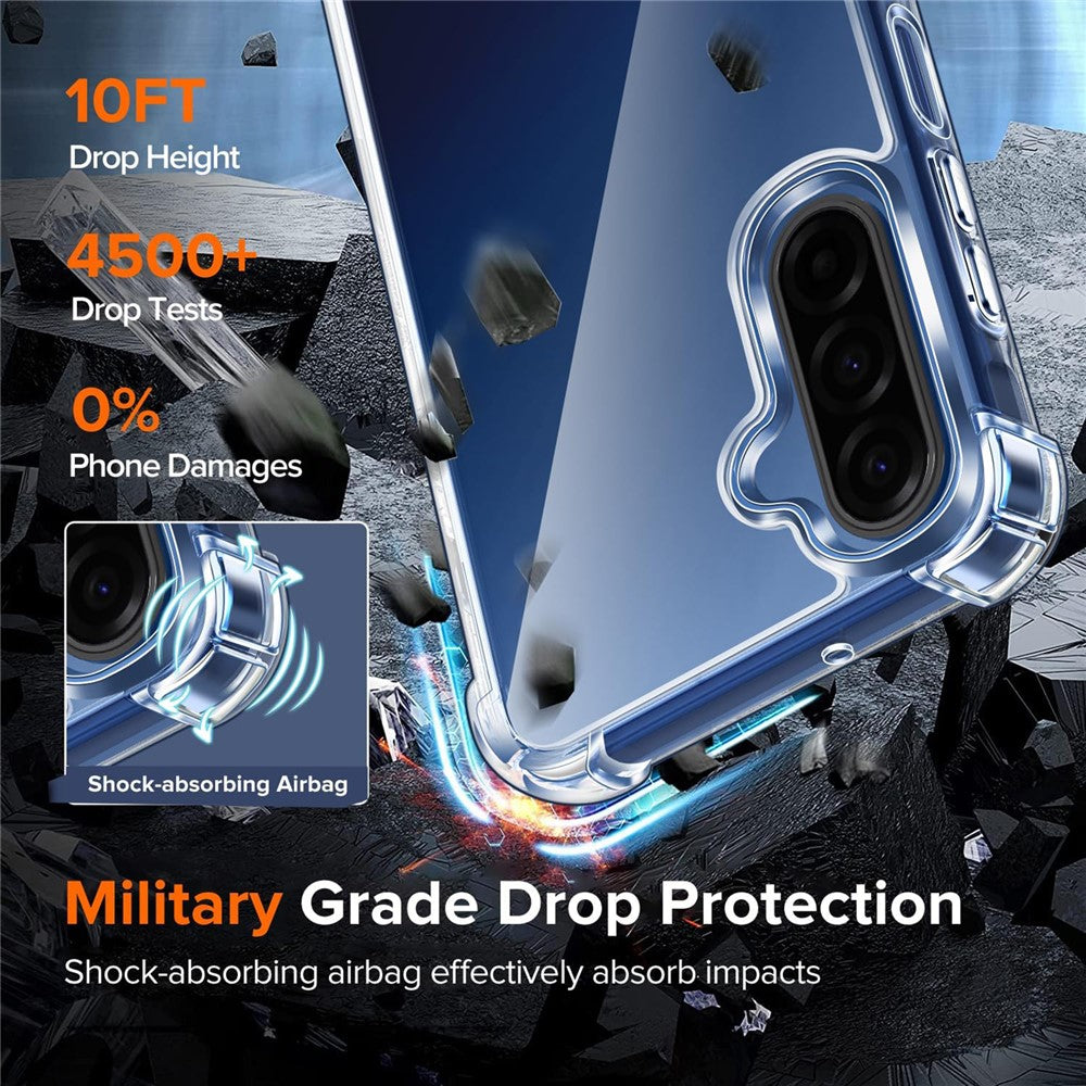 For Samsung Galaxy S26 FE Cover Militærstandard Fald-Beskyttelse Akryl + TPU Telefon Cover