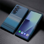 For Samsung Galaxy Z Fold6 5G Magnetic Case with Screen Protector Water Transfer Hard PC Hinge Protection Phone Cover