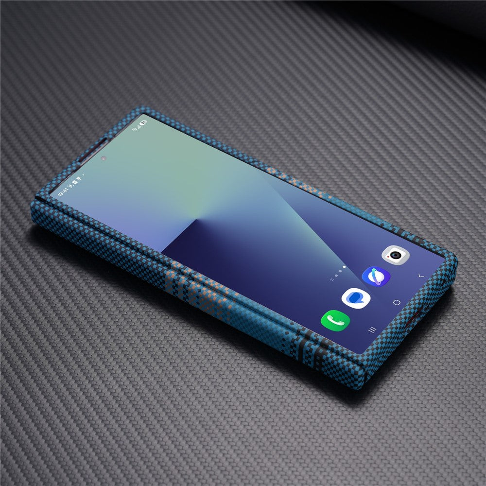 For Samsung Galaxy Z Fold6 5G Magnetic Case with Screen Protector Water Transfer Hard PC Hinge Protection Phone Cover