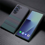For Samsung Galaxy Z Fold6 5G Magnetic Case with Screen Protector Water Transfer Hard PC Hinge Protection Phone Cover