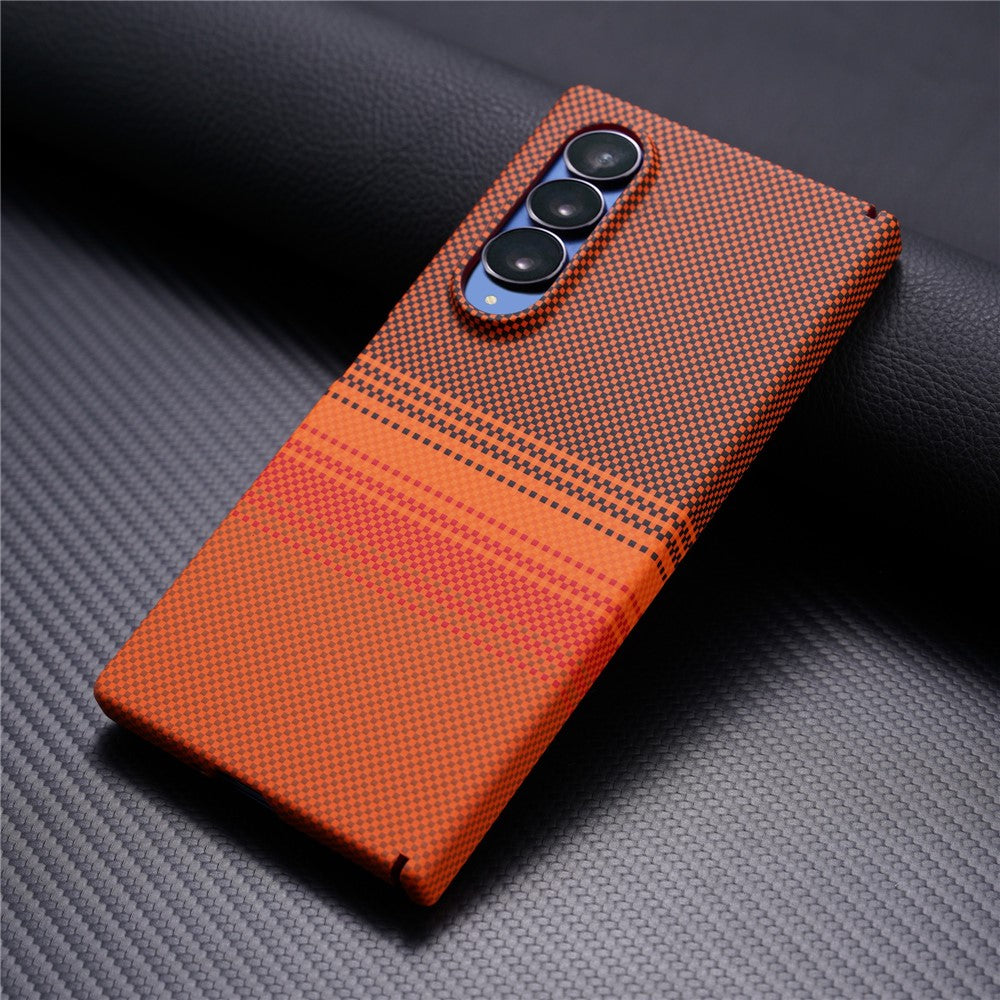 For Samsung Galaxy Z Fold4 5G Magnetic Case with Screen Protector Water Transfer Hard PC Hinge Protection Phone Cover