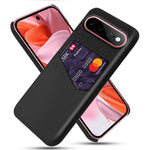 For Google Pixel 11 / 11 Pro Case PU Leather Cloth Texture Hard PC Phone Cover with Card Holder