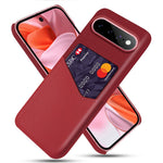 For Google Pixel 11 / 11 Pro Case PU Leather Cloth Texture Hard PC Phone Cover with Card Holder
