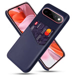 For Google Pixel 11 / 11 Pro Case PU Leather Cloth Texture Hard PC Phone Cover with Card Holder