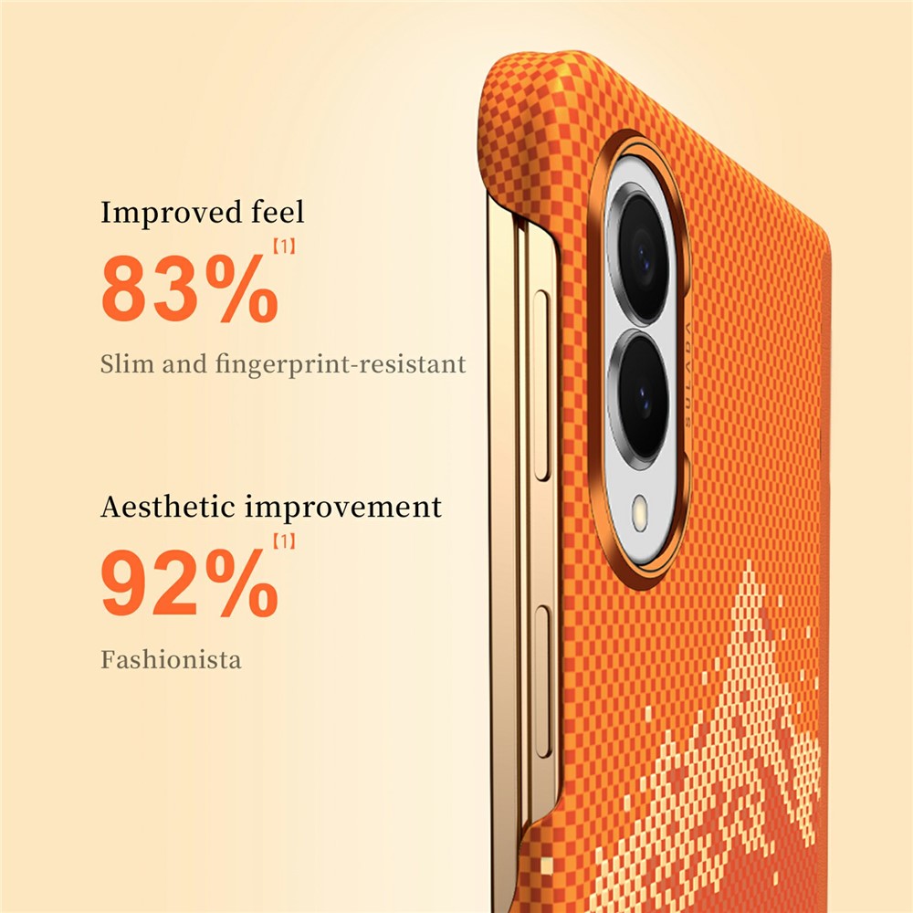 SULADA for Samsung Galaxy Z Fold8 Case Golden Mountain Pattern Skin-Feel Hard PC Slim Phone Cover