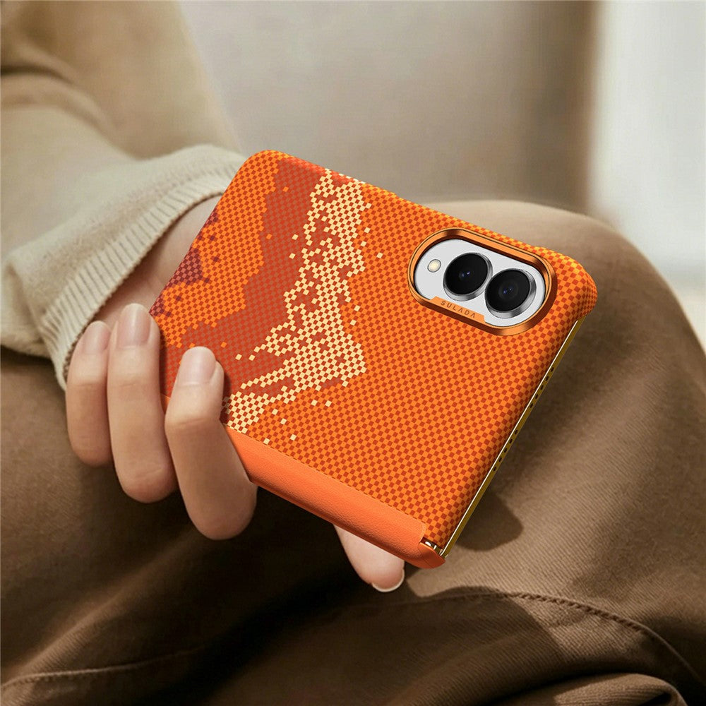 SULADA for Samsung Galaxy Z Fold8 Case Golden Mountain Pattern Skin-Feel Hard PC Slim Phone Cover