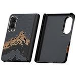 SULADA for Samsung Galaxy Z Fold8 Case Golden Mountain Pattern Skin-Feel Hard PC Slim Phone Cover