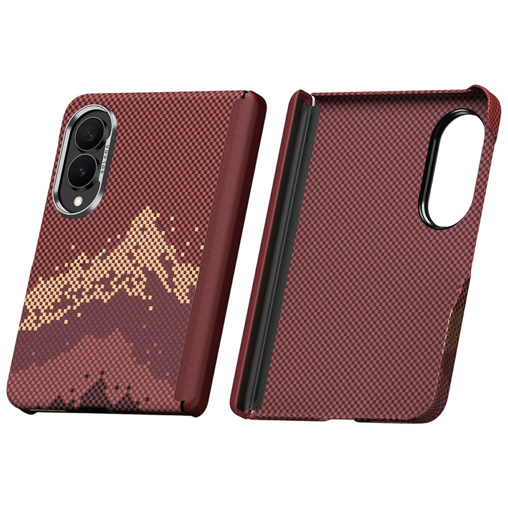 SULADA for Samsung Galaxy Z Fold8 Case Golden Mountain Pattern Skin-Feel Hard PC Slim Phone Cover