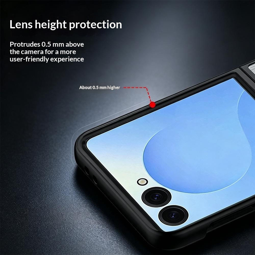 For Samsung Galaxy Z Flip8 Case Protective Stainless Steel + PC Phone Cover