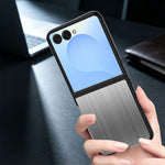 For Samsung Galaxy Z Flip8 Case Protective Stainless Steel + PC Phone Cover