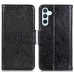Til Samsung Galaxy A34 5G Nappa tekstur, splitlæder, ridsefast telefoncover med stativ, pung, magnetisk lukning, faldbeskyttelse