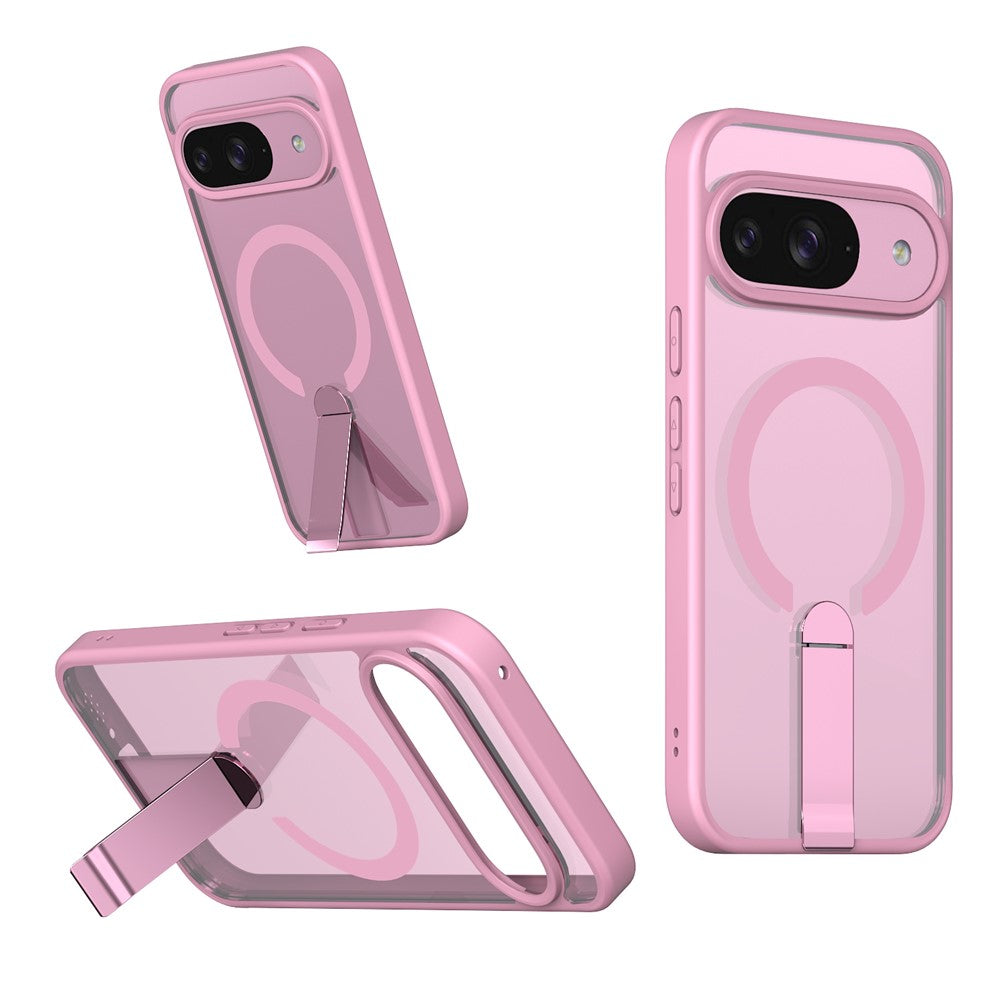 Til Google Pixel 11 / Pixel 11 Pro Magnetisk Cover Støtteben TPU + Akryl Telefoncover