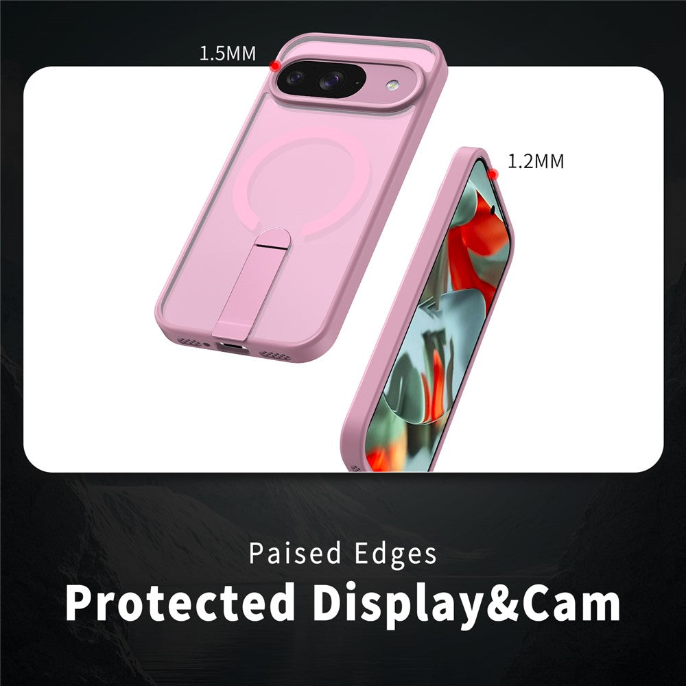 Til Google Pixel 11 / Pixel 11 Pro Magnetisk Cover Støtteben TPU + Akryl Telefoncover