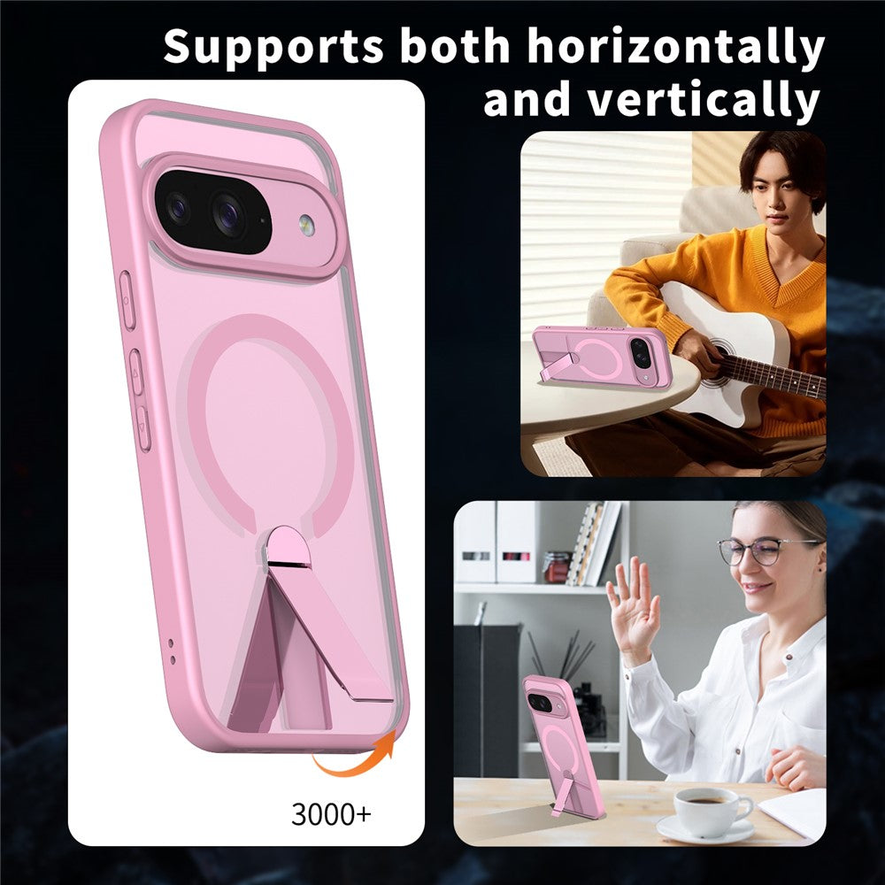 Til Google Pixel 11 / Pixel 11 Pro Magnetisk Cover Støtteben TPU + Akryl Telefoncover