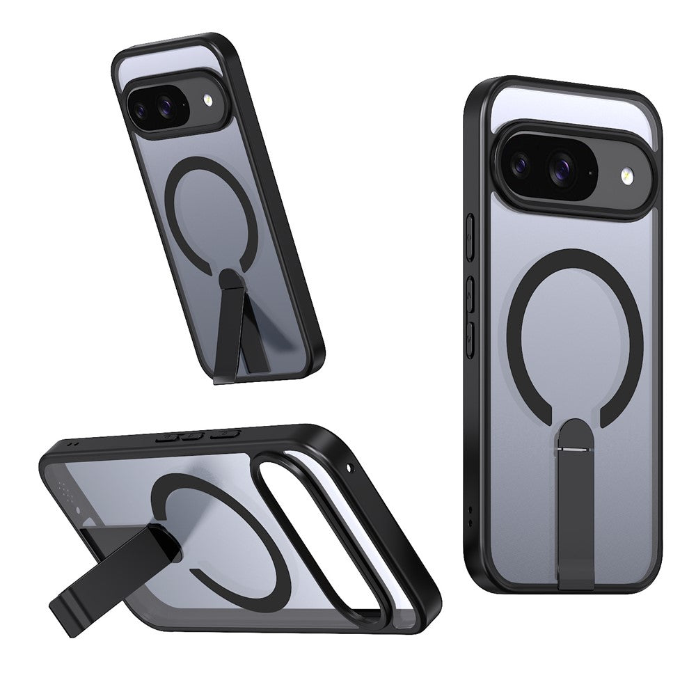 Til Google Pixel 11 / Pixel 11 Pro Magnetisk Cover Støtteben TPU + Akryl Telefoncover