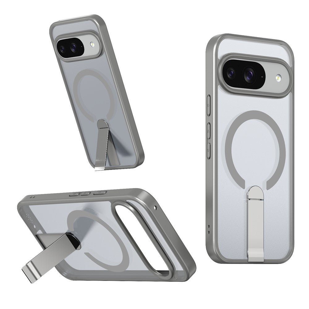Til Google Pixel 11 / Pixel 11 Pro Magnetisk Cover Støtteben TPU + Akryl Telefoncover