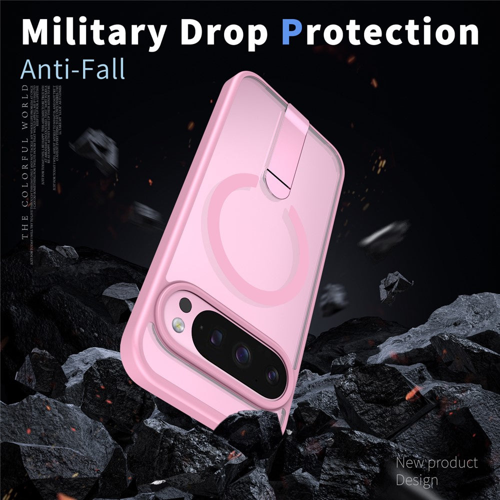 For Google Pixel 11 Pro XL Magnetic Case Kickstand TPU + Acrylic Phone Cover
