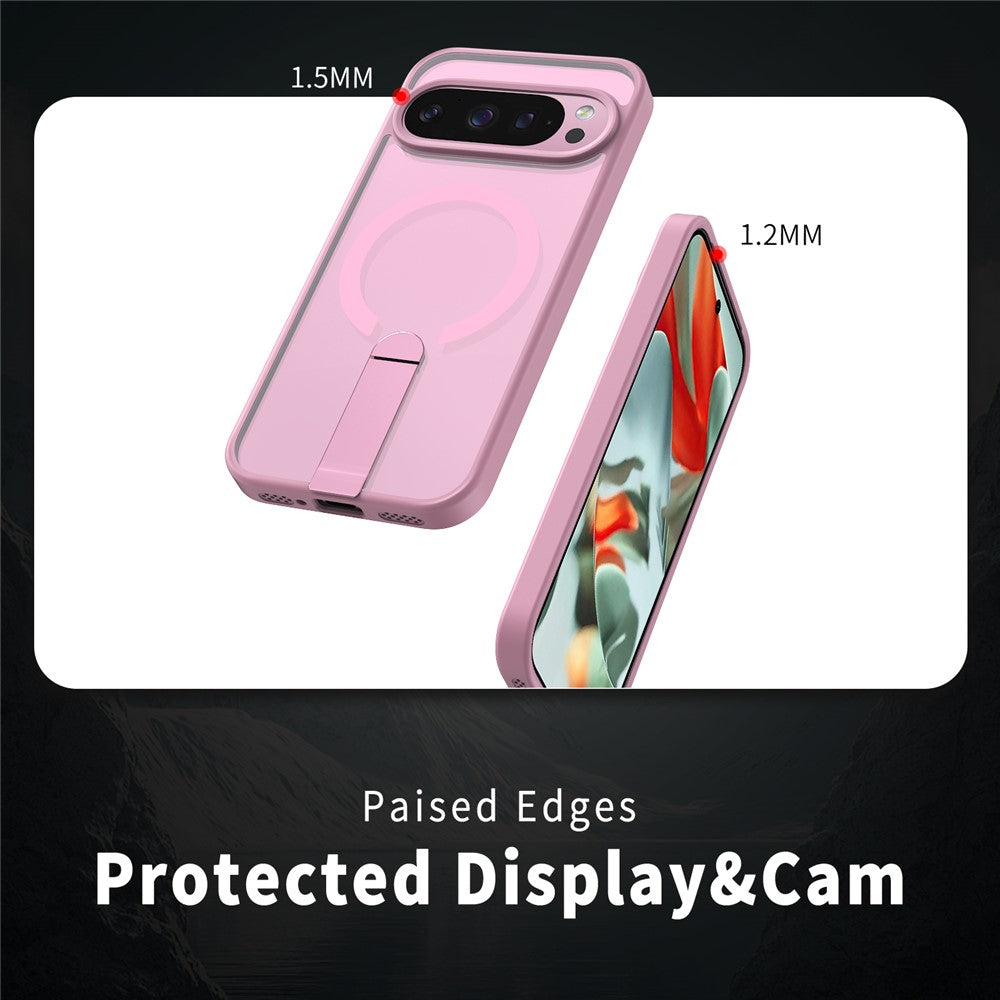 For Google Pixel 11 Pro XL Magnetic Case Kickstand TPU + Acrylic Phone Cover