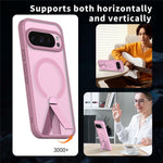 For Google Pixel 11 Pro XL Magnetic Case Kickstand TPU + Acrylic Phone Cover