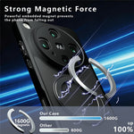 Oppo Find X8 Ultra 5G Matt Skin-touch Magnetiskt Skal 360° Roterande Stativ Stötsäkert TPU + PC mobilskal