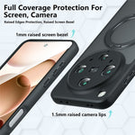 Oppo Find X8 Ultra 5G Matt Skin-touch Magnetiskt Skal 360° Roterande Stativ Stötsäkert TPU + PC mobilskal