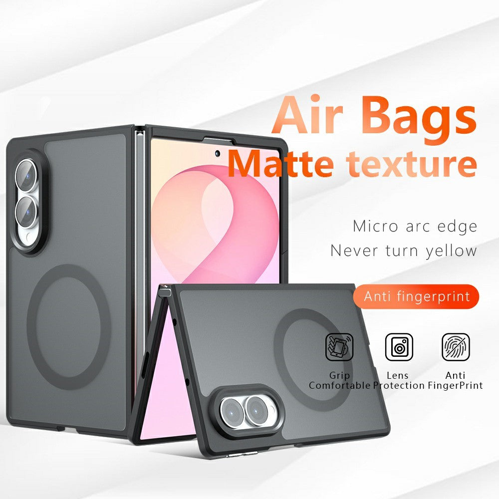 For Samsung Galaxy Z Fold8 Magnetic Case TPU + PC Matte Skin Touch Phone Cover