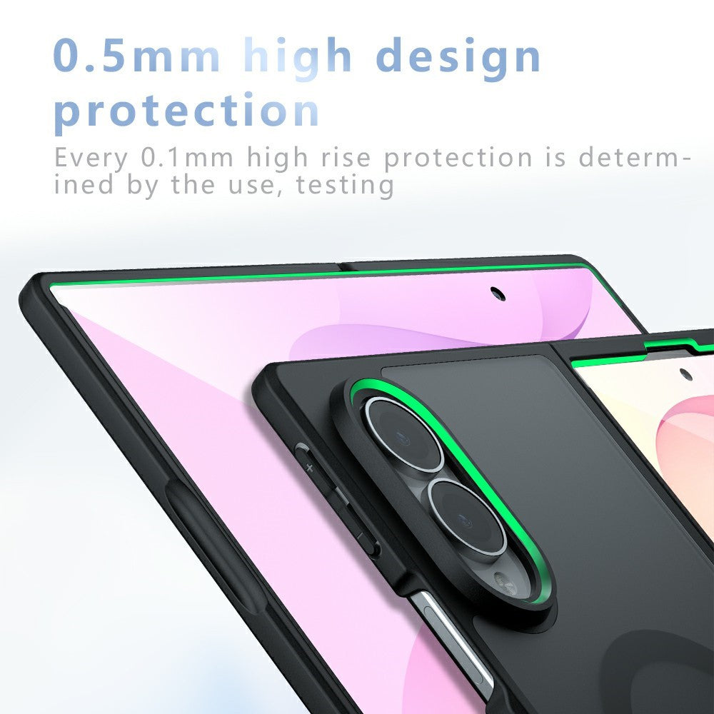 For Samsung Galaxy Z Fold8 Magnetic Case TPU + PC Matte Skin Touch Phone Cover