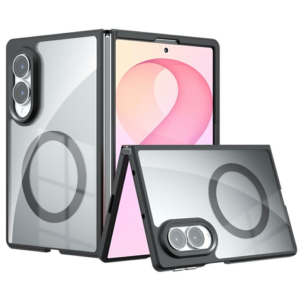 For Samsung Galaxy Z Fold8 Magnetic Case Clear TPU + PC Shockproof Phone Cover