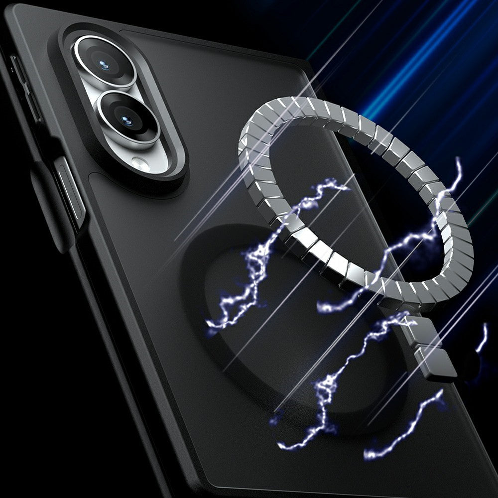 For Samsung Galaxy Z Fold8 Magnetic Case Clear TPU + PC Shockproof Phone Cover