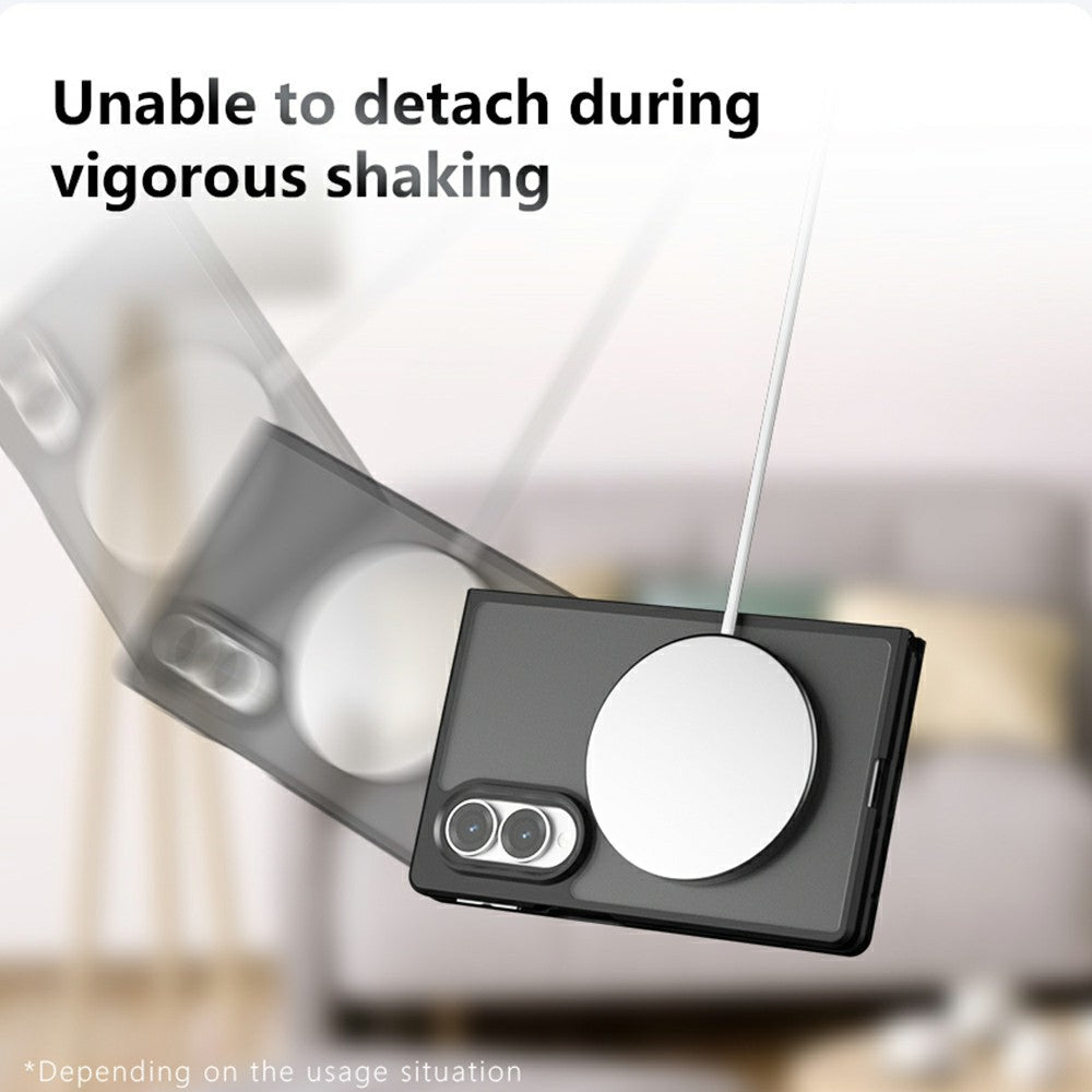 For Samsung Galaxy Z Fold8 Magnetic Case Clear TPU + PC Shockproof Phone Cover