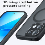 Til Oppo Reno16 F 5G / Reno16 FS 5G Magnetisk Etui TPU + PC Mat Overflade Touch Telefon Cover