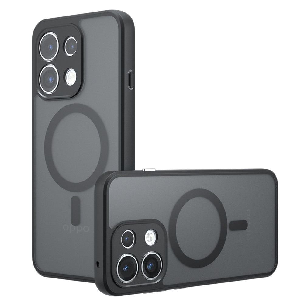 Til Oppo Reno16 F 5G / Reno16 FS 5G Magnetisk Etui TPU + PC Mat Overflade Touch Telefon Cover