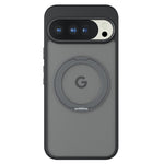 Til Google Pixel 10 Pro XL Mat Skin-touch Magnetisk Cover 360° Roterbart Støtteben Stødsikkert TPU + PC Telefoncover