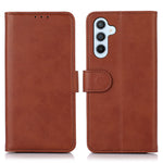 For Samsung Galaxy A34 5G Textured PU Leather Folio Flip Phone Case Full Protection Wallet Stand Cover