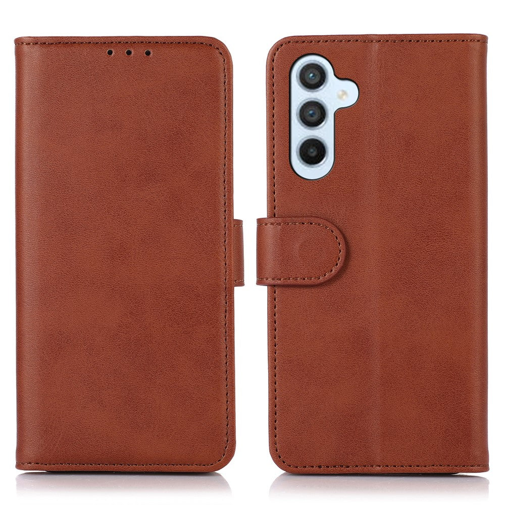 For Samsung Galaxy A34 5G Textured PU Leather Folio Flip Phone Case Full Protection Wallet Stand Cover