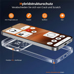 For Nothing Phone (4a) Pro Case TPU Clear Phone Cover + 2PCS Tempered Glass Screen Film 2.5D Arc Edge