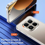 For Xiaomi Redmi Note 15 Pro 5G (Global) Case TPU Clear Phone Cover + 2PCS Tempered Glass Screen Film 2.5D Arc Edge