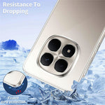 For Xiaomi Redmi Note 15 Pro 5G (Global) Case TPU Clear Phone Cover + 2PCS Tempered Glass Screen Film 2.5D Arc Edge