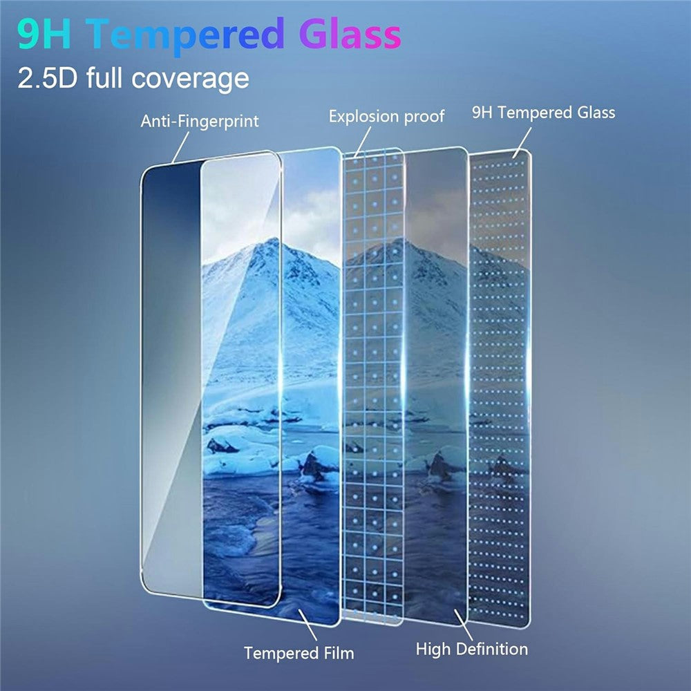 For Sony Xperia 1 VIII Case TPU Clear Phone Cover + 2PCS Tempered Glass Screen Film 2.5D Arc Edge