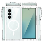 For Samsung Galaxy Z Fold8 Ultra Magnetic Case PC + TPU Clear Phone Cover with 2Pcs Outer Screen Tempered Glass Film + 2Pcs Inner Screen Hydrogel Film