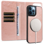 For iPhone 12 Pro Max Magnetic Case Detachable 2 in 1 Leather Wallet Phone Cover