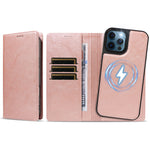 For iPhone 12 Pro Max Magnetic Case Detachable 2 in 1 Leather Wallet Phone Cover