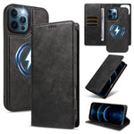For iPhone 12 Pro Max Magnetic Case Detachable 2 in 1 Leather Wallet Phone Cover