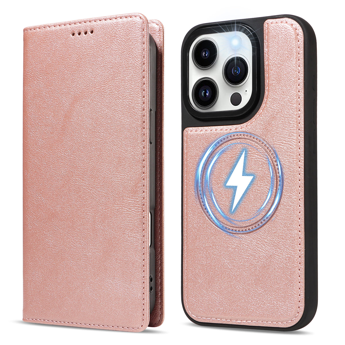 Til iPhone 14 Pro Magnetisk Etui Aftagelig 2-i-1 Læder Pung Telefoncover
