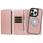 Til iPhone 14 Pro Magnetisk Etui Aftagelig 2-i-1 Læder Pung Telefoncover