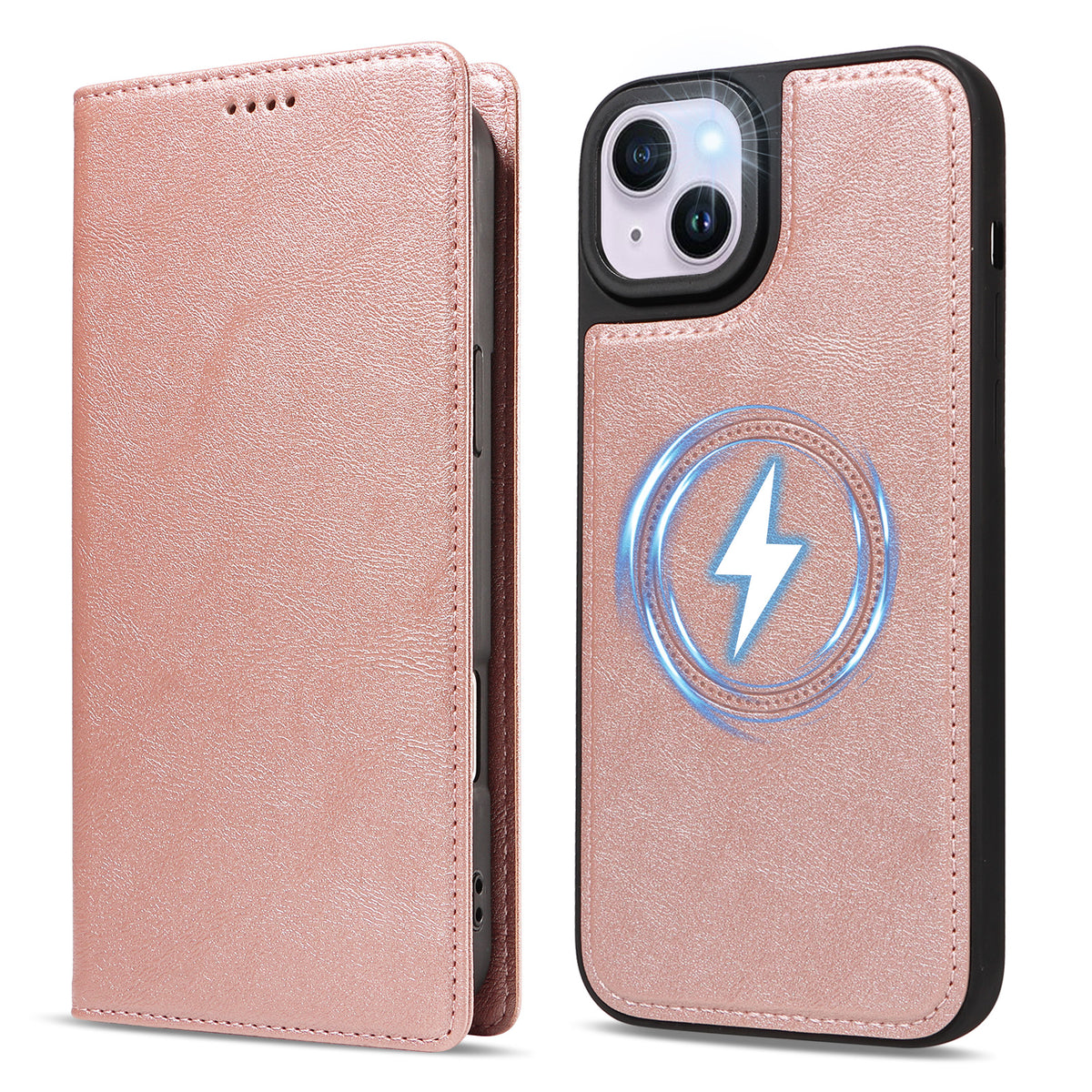 For iPhone 14 Plus Magnetic Case Detachable 2 in 1 Leather Wallet Phone Cover