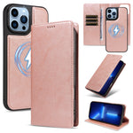 For iPhone 13 Pro Max Magnetic Case Detachable 2 in 1 Leather Wallet Phone Cover