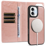 Til iPhone 16 Plus Magnetisk Etui Aftagelig 2-i-1 Læder Pung Telefon Cover